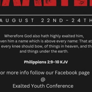 8/22-24 Exalted Youth Conference Camp Cherokee