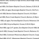 2025 VBS Programs in Polk County, TN