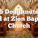 6/15 Doughnuts for Dad at Zion Baptist Church