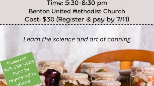 7/25 Pressure Canning College Benton, TN
