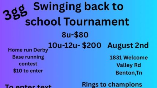 8/2 Swinging Back to School Tournament Benton, TN