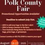 7/31 Deadline to Advertise with Polk County Fair 2025