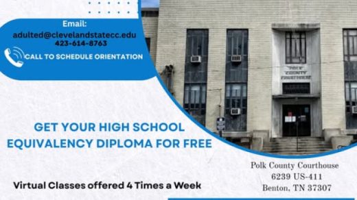 Cleveland State Adult Ed Classes in Polk, TN