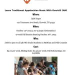 Overhill Junior Appalachian Musicians for Polk & McMinn Enrollment is OPEN!