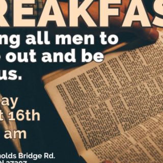 8/16 Rock Creek Baptist Church Men’s Breakfast