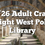 8/26 Adult Craft Night West Polk Library