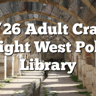 8/26 Adult Craft Night West Polk Library