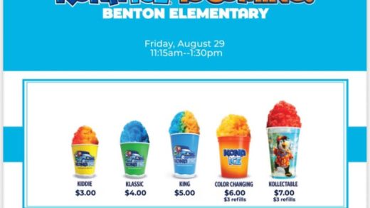 8/29 Kona Ice at Benton Elementary School