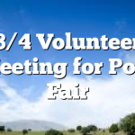 8/4 Volunteer Meeting for Polk Fair