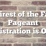 Fairest of the Fair Pageant Registration is Open