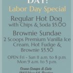 Labor Day Special at Ocoee Scoops