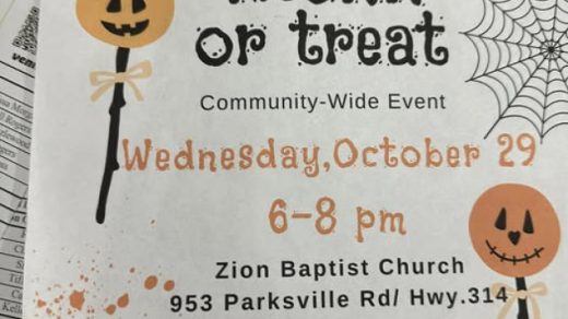 10/29 Trunk or Treat Zion Baptist Church