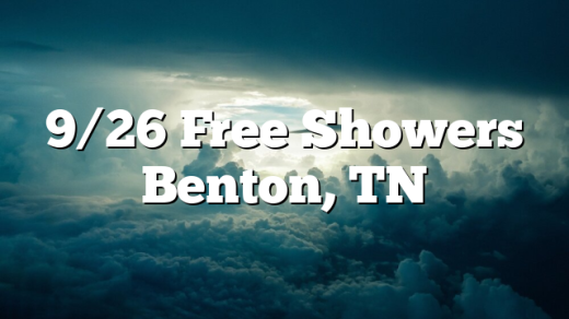 9/26 Free Showers Benton, TN