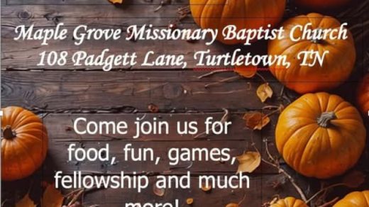 9/27 Fall Festival Maple Grove Missionary Baptist Church