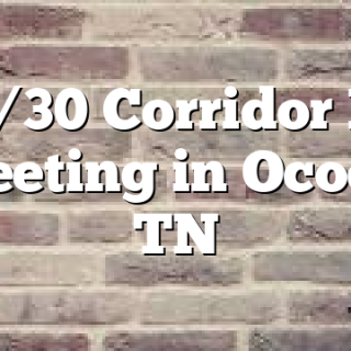 9/30 Corridor K Meeting in Ocoee, TN