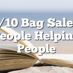 10/10 Bag Sale at People Helping People