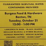 10/21 Fish Stocking Day at Burgess in Benton, TN