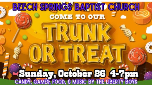 10/26 Trunk or Treat in Old Fort, TN