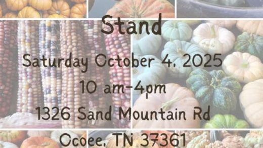 10/4 Cookson Creek Farm Stand is Open Ocoee, TN