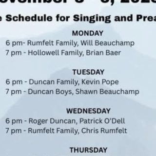 11/3 Blue Ridge Camp Meeting Copperhill, TN