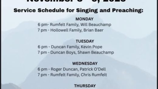 11/3 Blue Ridge Camp Meeting Copperhill, TN