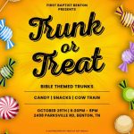 10/29 First Baptist Benton Trunk or Treat