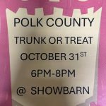 10/31 Polk County TN Trunk or Treat at the Showbarn