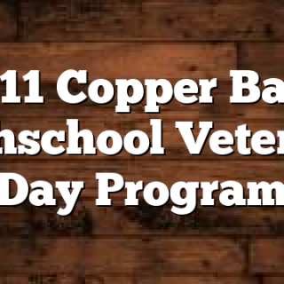 11/11 Copper Basin Highschool Veterans Day Program