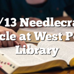 11/13 Needlecraft Circle at West Polk Library