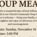 11/16 Clear Springs Fellowship Church Soup Meal Delano, TN