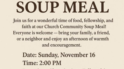 11/16 Clear Springs Fellowship Church Soup Meal Delano, TN