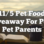 11/5 Pet Food Giveaway For Polk Pet Parents