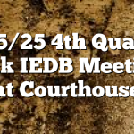 11/5/25 4th Quarter Polk IEDB Meeting at Courthouse