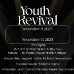 11/9-13 Youth Revival ARCHVILLE BAPTIST CHURCH Reliance, TN