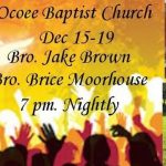 12/15 Ocoee Baptist Church Revival