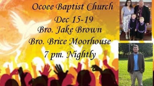 12/15 Ocoee Baptist Church Revival