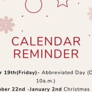 12/22 – 1/2/26 Christmas Break For Polk Schools