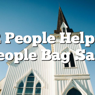 1/2 People Helping People Bag Sale