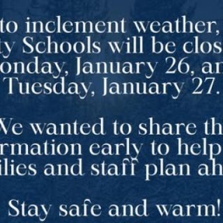 1/26-27 No School for Polk County Schools