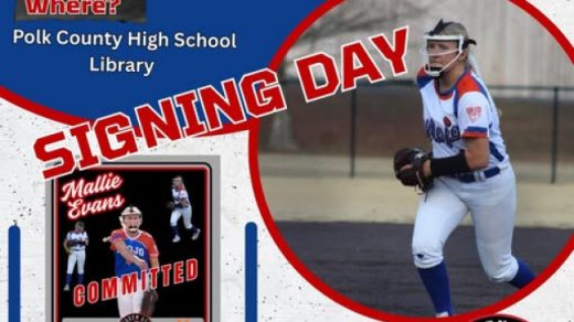 1/28 Signing Day for Mallie Evans