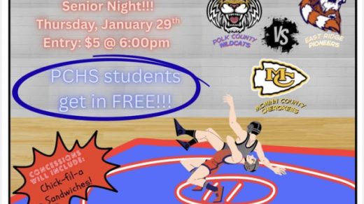 1/29 Wrestling Match Senior Night