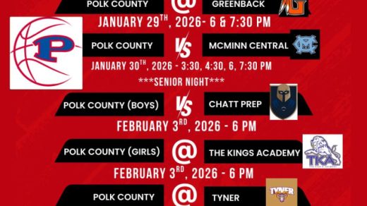 1/30 PCHS Basketball GAME Polk vs McMinn