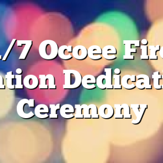 1/7 Ocoee Fire Station Dedication Ceremony