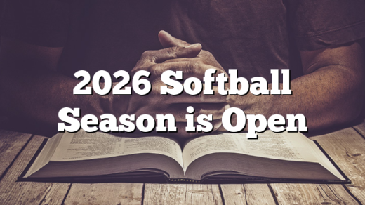 2026 Softball Season is Open