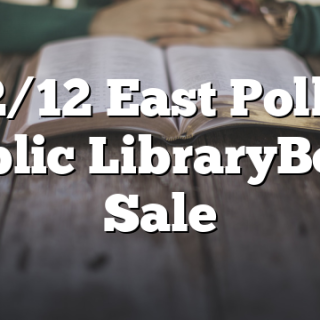 2/12 East Polk Public Library&nbsp;Book Sale