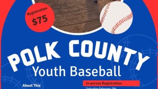 2/13 Polk Youth Baseball Online Sign-up Deadline