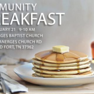 2/21 Community Breakfast at Boanerges Baptist Church