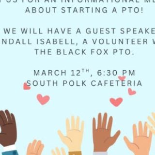 3/12 PTO Info Meeting at South Polk Elementary