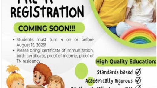 3/19-20 Pre-K Registration for Polk, TN