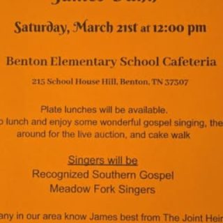 3/21 Singing and Live Auction Benefit Benton, TN
